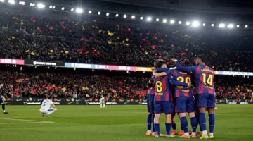 ترتيب الدوري الإسباني بعد الجولة 14: برشلونة وريال مدريد يتصدران المنافسة على اللقب